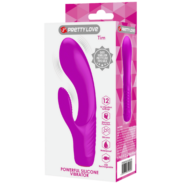 Rechargeable Tim Rabbit Vibrator – Bendable 12-Function G-Spot Vibrator