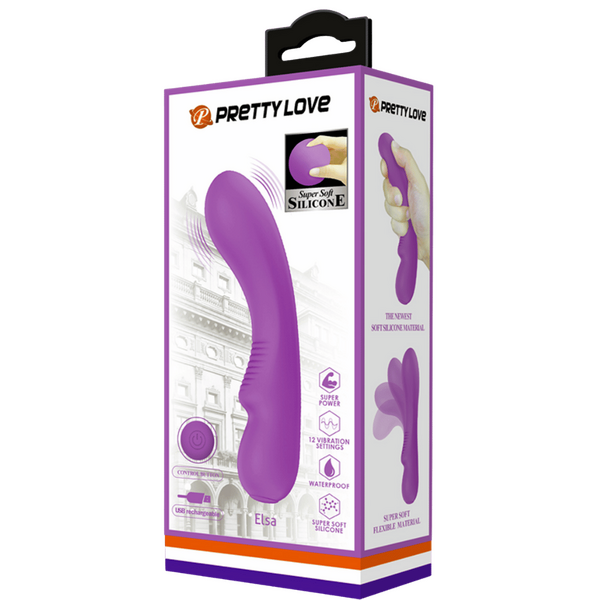 Elsa – Rechargeable Vibrator with 12 Vibration Functions, Smart Memory, and Soft Silicone Material