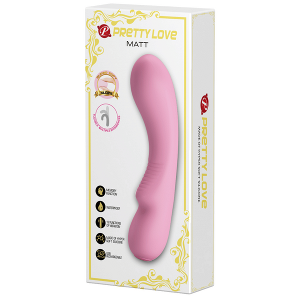 Matt – Rechargeable Soft Silicone Vibrator with 12 Vibration Functions and Smart Memory