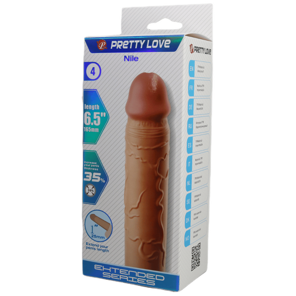 Nile 6.5 Inch Penis Sleeve – Extra Length Erection Extender