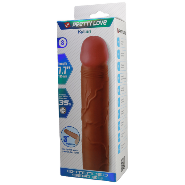 Kylian 7.1 Inch Penis Extender – Ultra Realistic Sleeve with Textured Surface