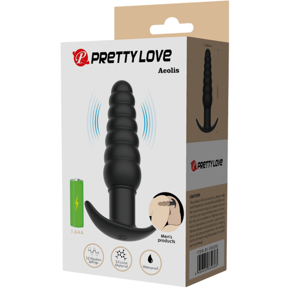Aeolis Silicone Butt Plug – Smooth Skin Safe Anal Toy With 10 Vibration Settings