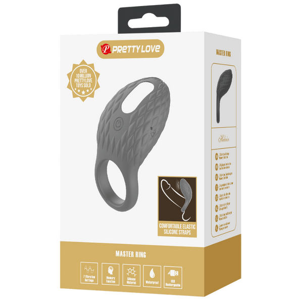 Helious Silicone 7 Function Rechargeable Vibrating Cock Ring