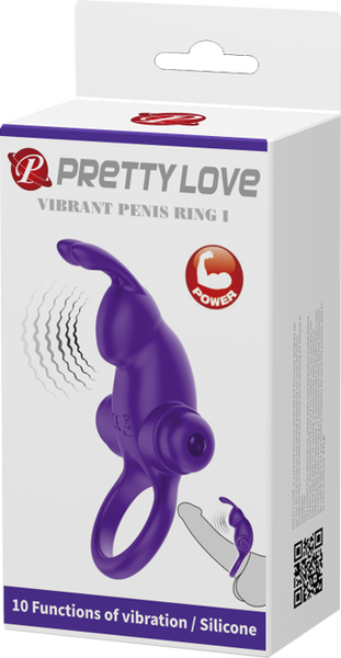 Pretty Love Vibrant Penis Ring 1 – Waterproof Vibrating Silicone Penis Ring