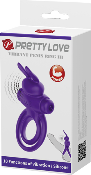 Vibrant Penis Ring III – Silicone Rabbit Cock Ring Vibrator