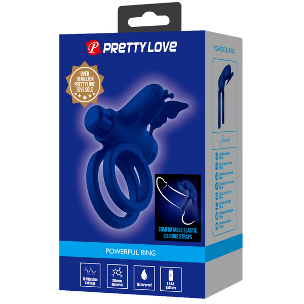 Pretty Love 10 Function – Soft Silicone Vibrating Butterfly Cock Ring