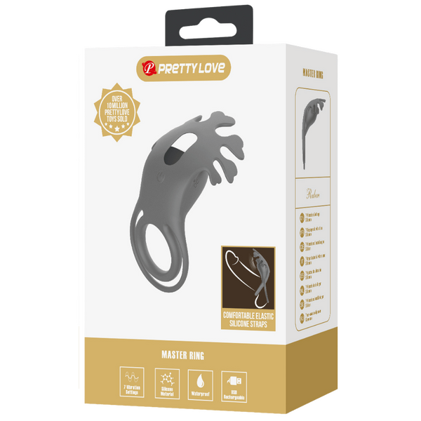 Pretty Love Ruben – Rechargeable 7 Function Vibrating Cock Ring
