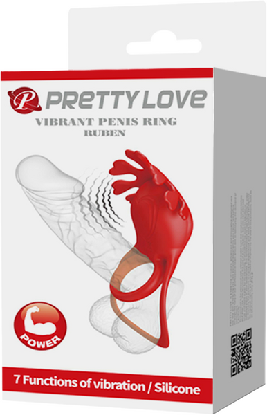 Pretty Love Ruben – Rechargeable 7 Function Vibrating Cock Ring