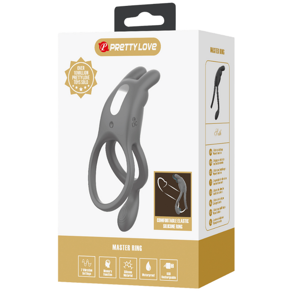 Seth Vibrating Cock Ring – Silicone Powerful Vibrator Cock Ring