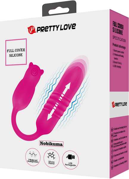 Pretty Love Nobikuma – Rechargeable Silicone Thrusting Bullet Vibrator