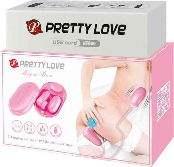 Magic Box Bullet Stimulator – Waterproof USB Rechargeable Vibrator with Tapping and Vibration