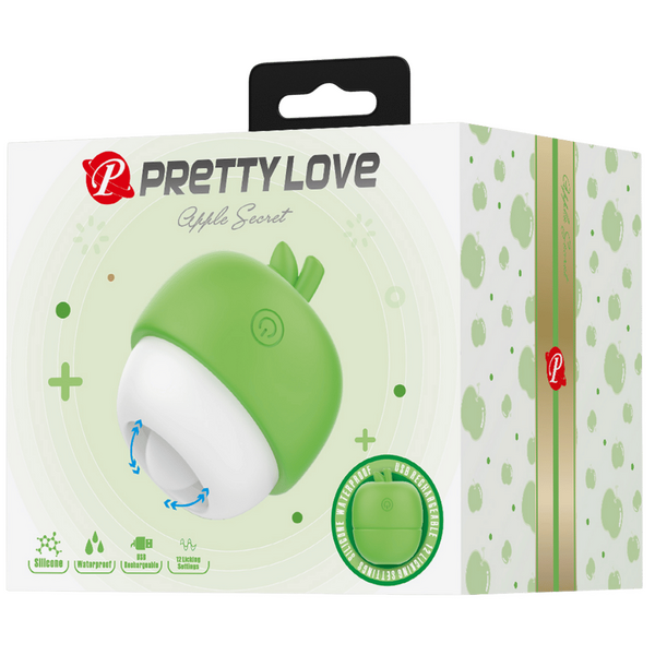 Apple Secret Rechargeable – Silicone Clitoral Tongue-Like Stimulator Vibrator