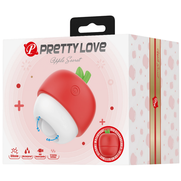 Apple Secret Rechargeable – Silicone Clitoral Tongue-Like Stimulator Vibrator
