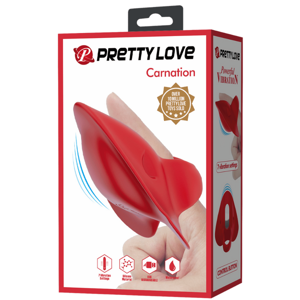 The Rose Finger Vibrator is Rechargeable with 7 Vibration Modes and an Extremely Soft Surface for Body Stimulation