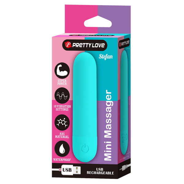 Stefan Rechargeable Mini Massager – Compact Vibrating Bullet Vibrator