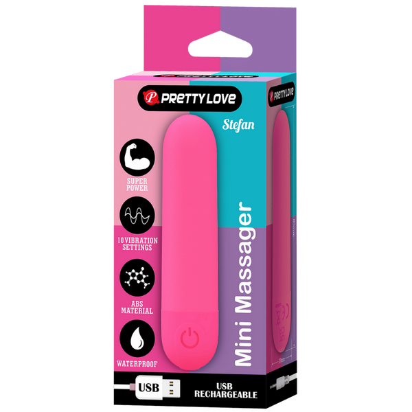 Stefan Rechargeable Mini Massager – Compact Vibrating Bullet Vibrator