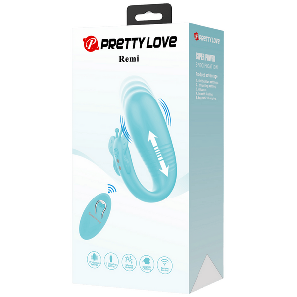 Rechargeable Remote Remi – Remote-Controlled Textured Silicone Vibrator