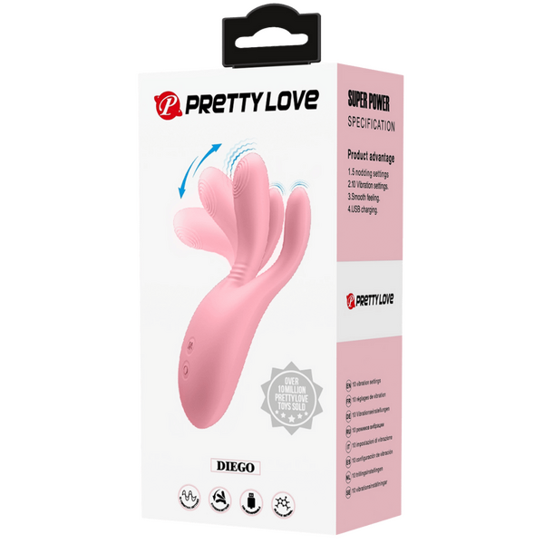 Pretty Love Finger Flicker Diego – Rechargeable Flexible Vibrator with Multiple Settings