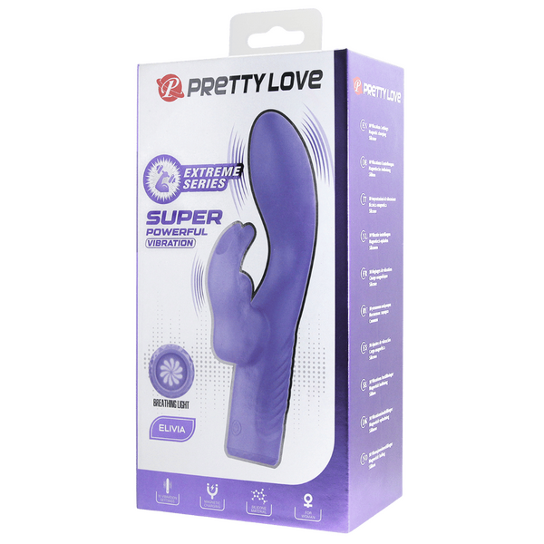 Rechargeable Elivia – 10 Function Silicone G-Spot Vibrator with Breathing Light
