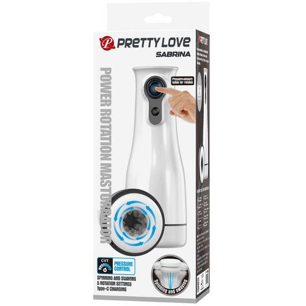Sabrina – Rechargeable Rotating Men's Masturbator with Voice Function