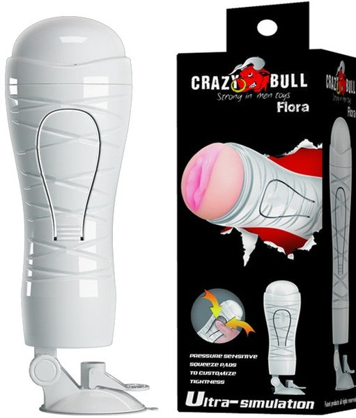 Flora Pussy Masturbator – Lifelike Sleeve with Suction Cup Base Stroker