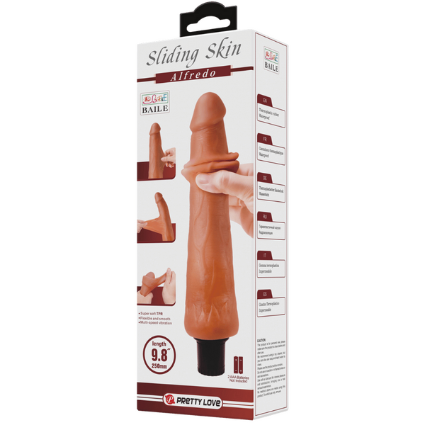 Alfredo Vibrating 9.8 Inch Realistic Dildo – Multi-Speed Vibrator