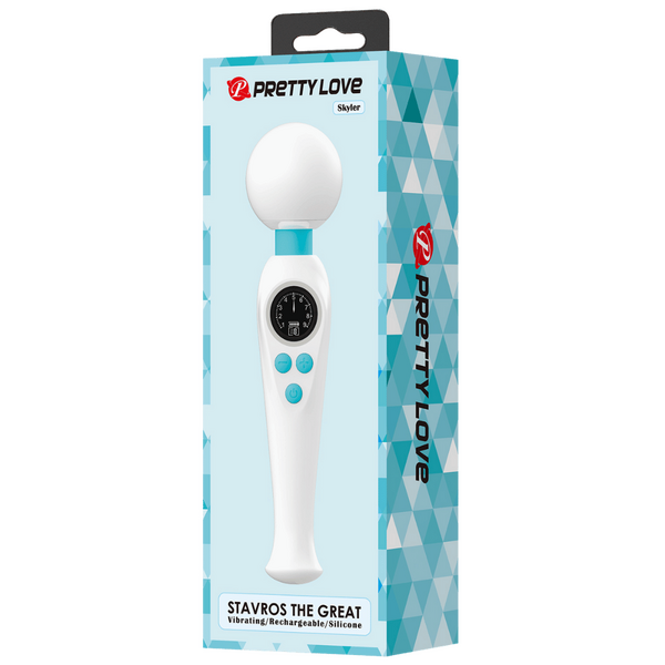 Skyler Rechargeable Wand – Powerful 10-Mode Vibrating Wand with Flexible Neck
