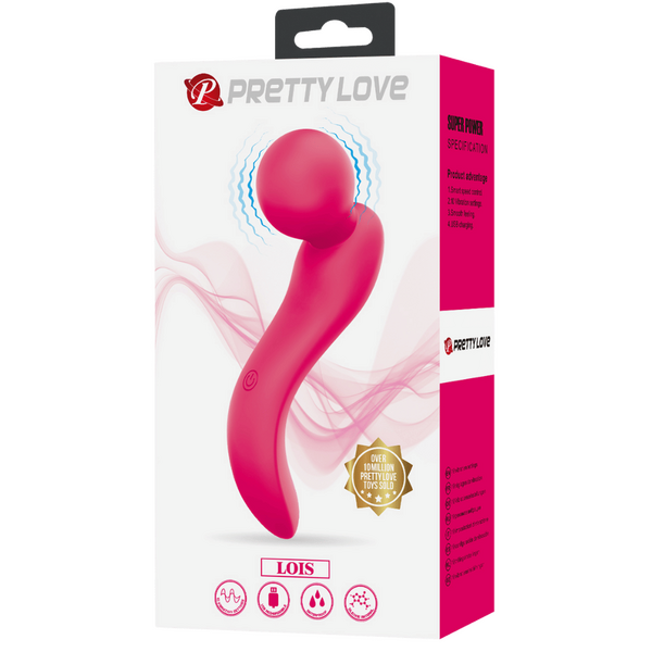 Lois Vibrator – Rechargeable Ultra-Powerful Cordless Water-Resistant Ergonomically Curved Wand Massager
