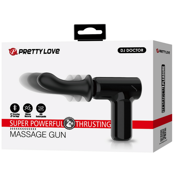 Super Power Thrusting Massage Gun – Powerful Motor Massage Gun with 5 Settings and Replaceable Head