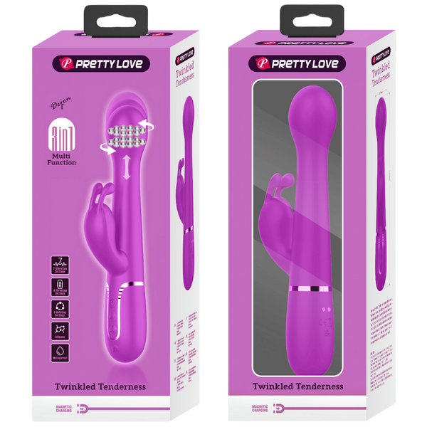 Dejon 3in1 Multi-Function Vibrator – Rabbit Vibrator with Twin Motors and 7 Vibration Modes