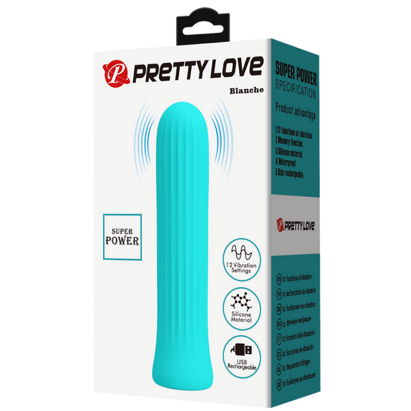 Pretty Love Rechargeable Silicone Vibrator – 12 Vibration Speeds Rechargeable Vibrator