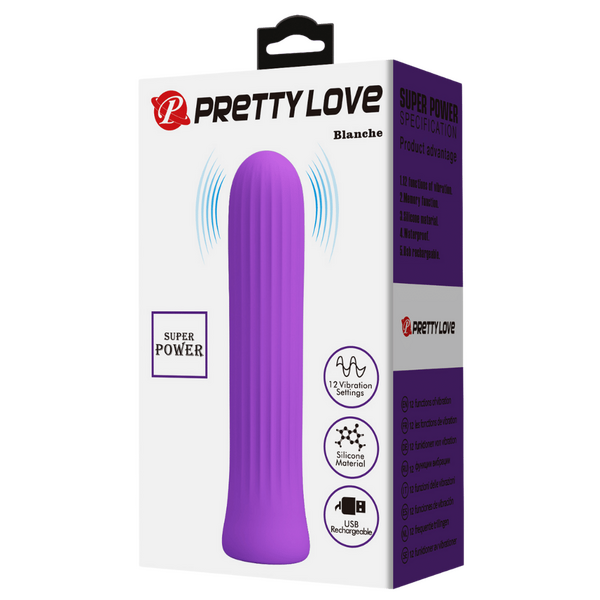 Pretty Love Rechargeable Silicone Vibrator – 12 Vibration Speeds Rechargeable Vibrator