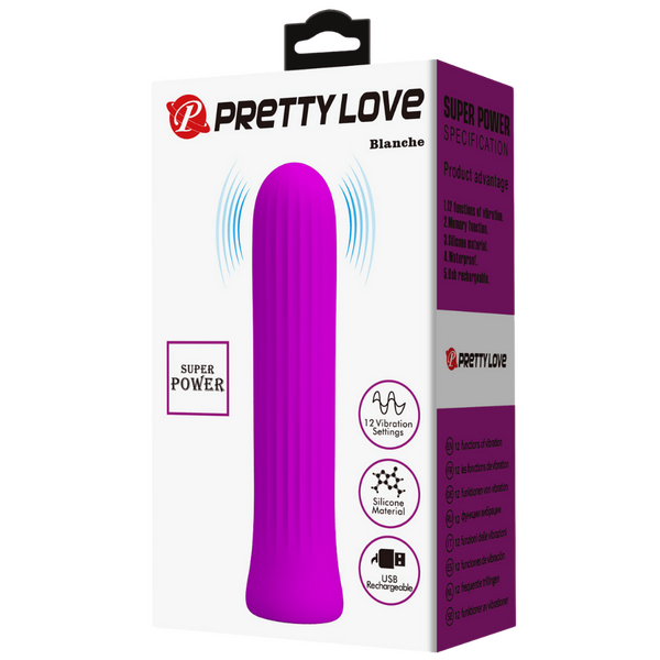 Pretty Love Rechargeable Silicone Vibrator – 12 Vibration Speeds Rechargeable Vibrator