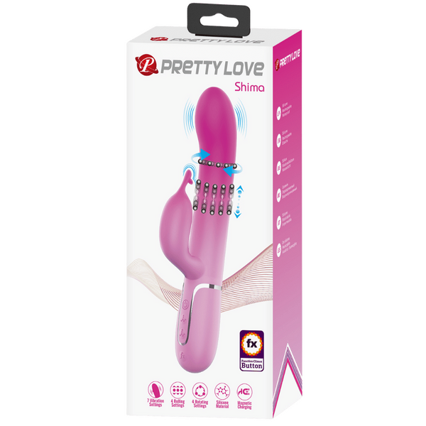 Pretty Love Shima Rechargeable – Rabbit Vibrator with Twin Motors and 7 Vibration Modes
