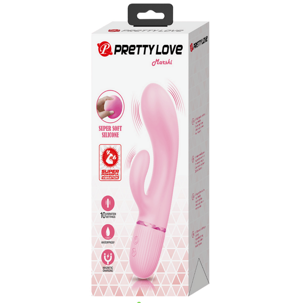 Marski Super Soft Silicone Dual Motor – 10 Function Rabbit Vibrator