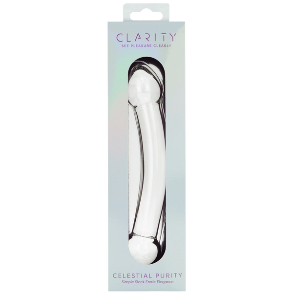 Celestial Purity – 6.6 Inch Double-Ended Glass Dildo