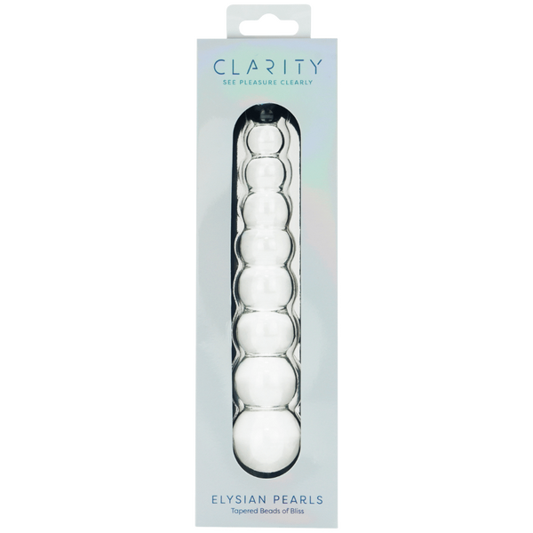 Elysian Pearls – 6.7 Inch Borosilicate Glass Dildo