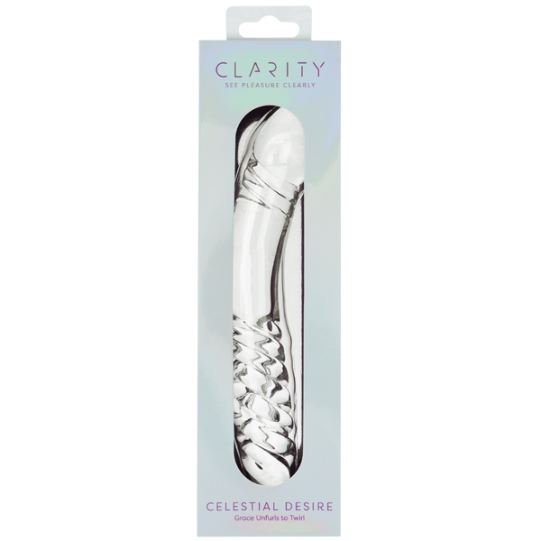 Celestial Desire – 7.4 Inch Double-Ended Borosilicate Glass Dildo