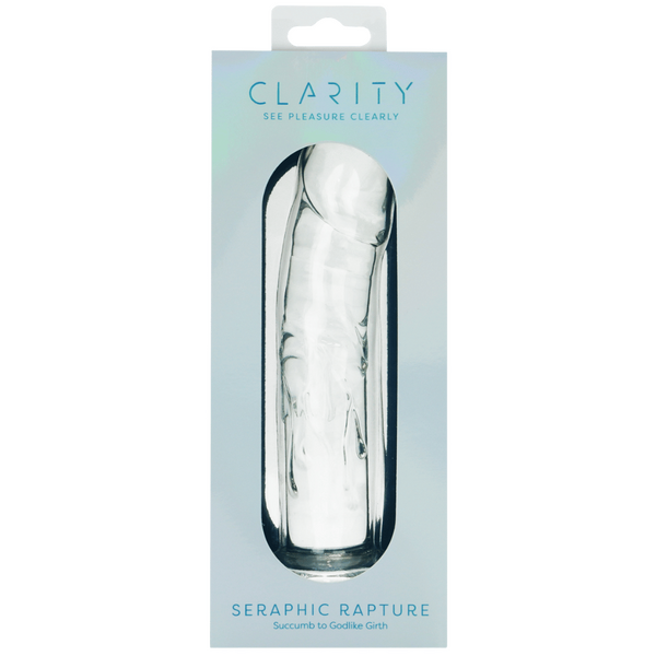Seraphic Rapture – Handblown Borosilicate Glass 7 Inch Sculpted Dildo