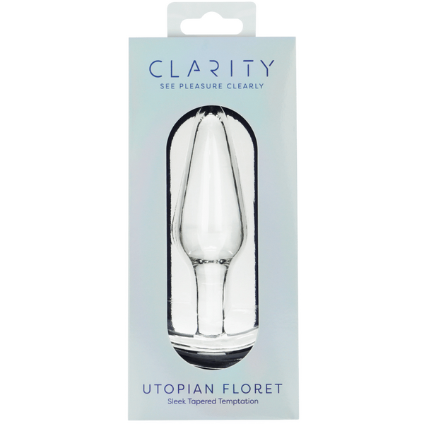 Utopian Floret – Handcrafted 4.3 Inch Glass Butt Plug