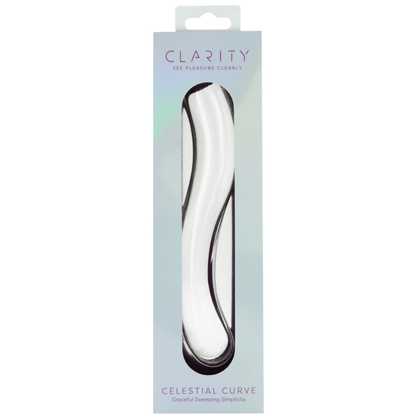 Celestial Curve – 7.1 Inch Handblown Borosilicate Glass Double-Ended Dildo