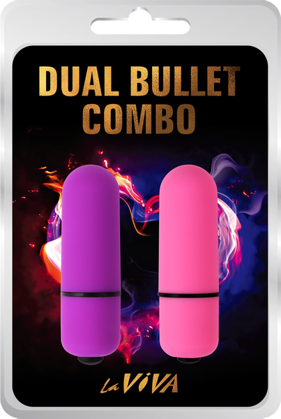 Laviva Dual Bullet Combo – Waterproof Silicone-Coated Dual Bullet Vibrator with 7 Functions