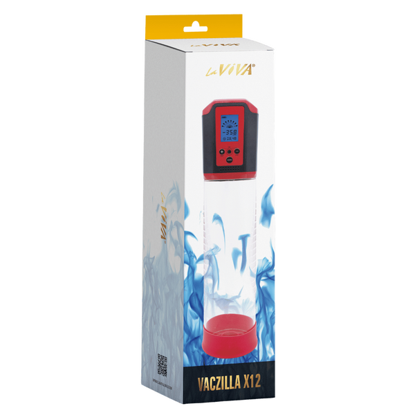 Vaczilla X12 USB Electronic Penis Pump – 7.9 Inch Phthalates Free Rechargeable Penis Pump
