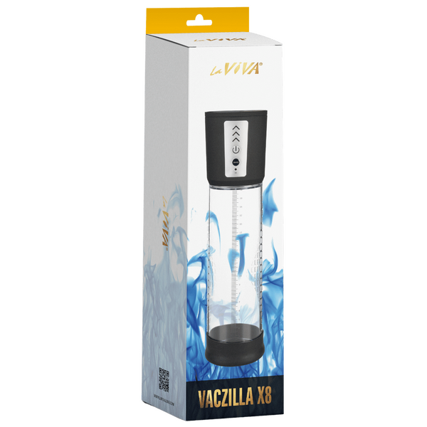 Vaczilla X8 USB Electronic Penis Pump – 3 Adjustable Pressure Levels Phthalates-Free