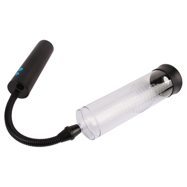 Vaczilla X21 (Black) – USB Rechargeable 3-Speed Cylinder Pump With Silicone Sleeve and Penis Ring