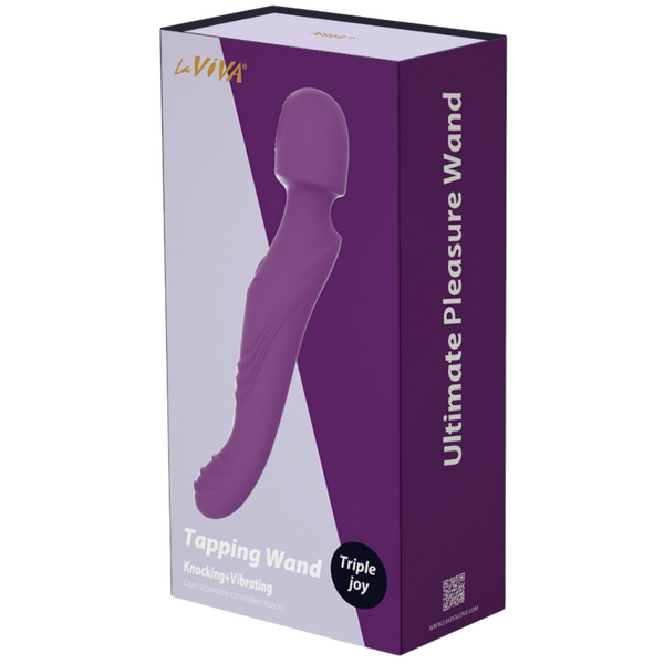 Laviva Tapping and Vibrating Wand – Luxury 10.35 Inch Wand Vibrator