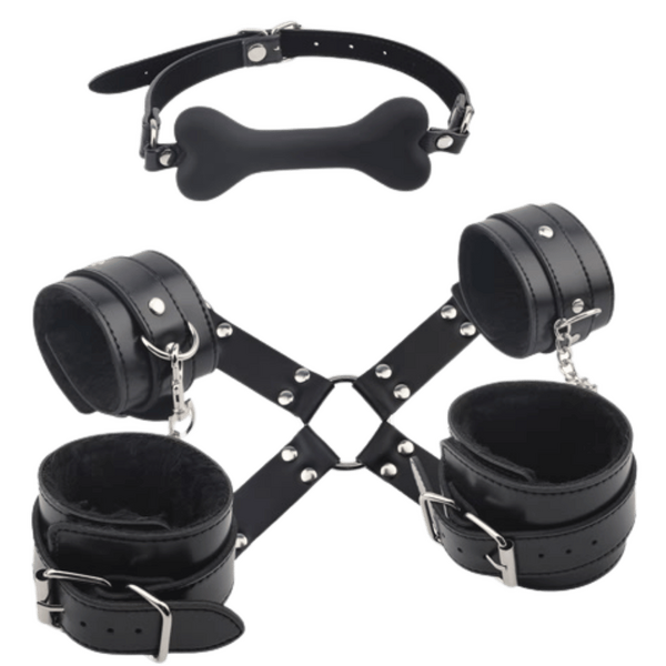 Fully Restrain Your Lover Set – Adjustable Collar Restraint Set