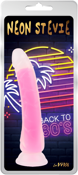 Neon Stevie 8.4 Inch – Glow-in-the-Dark Silicone Vibrator