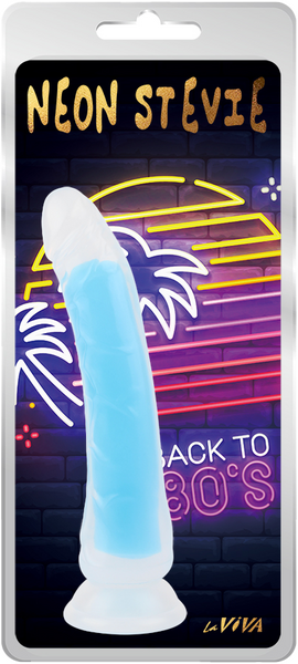 Neon Stevie 8.4 Inch – Glow-in-the-Dark Silicone Vibrator