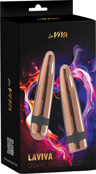 Laviva Quake Shell Bullets – Luxury Powerful Vibrating Bullet Set
